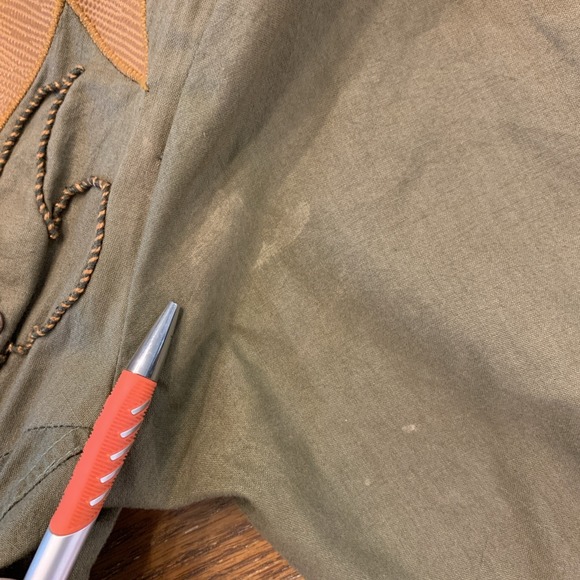 Vtg Jon Wesley Western Army Green Jumpsuit 1980s Women's Sz 8 Rockabilly - Picture 15 of 16